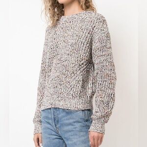 VERONICA BEARD Ryce Rainbow Speckled Knit Crewneck Sweater Size XS